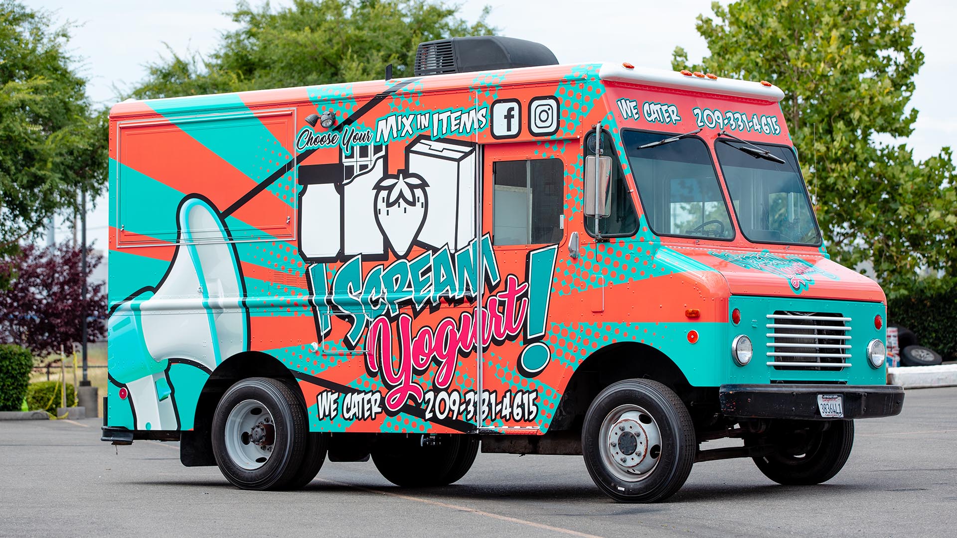 I SCREAM Yogurt Mobile FroYo Truck Vehicle Wraps Palmer Signs Inc.